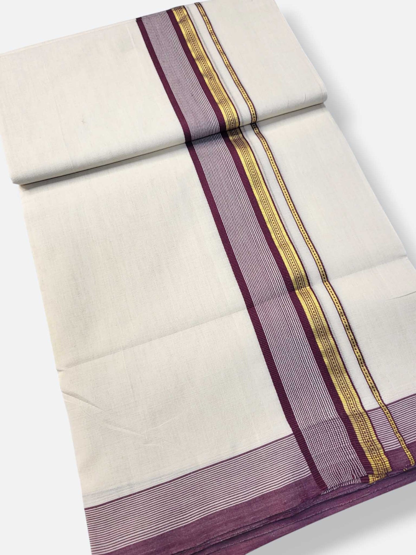 Kerala Premium Balaramapuram Handloom Dhoti/Mundu for Men