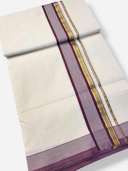 Kerala Premium Balaramapuram Handloom Dhoti/Mundu for Men