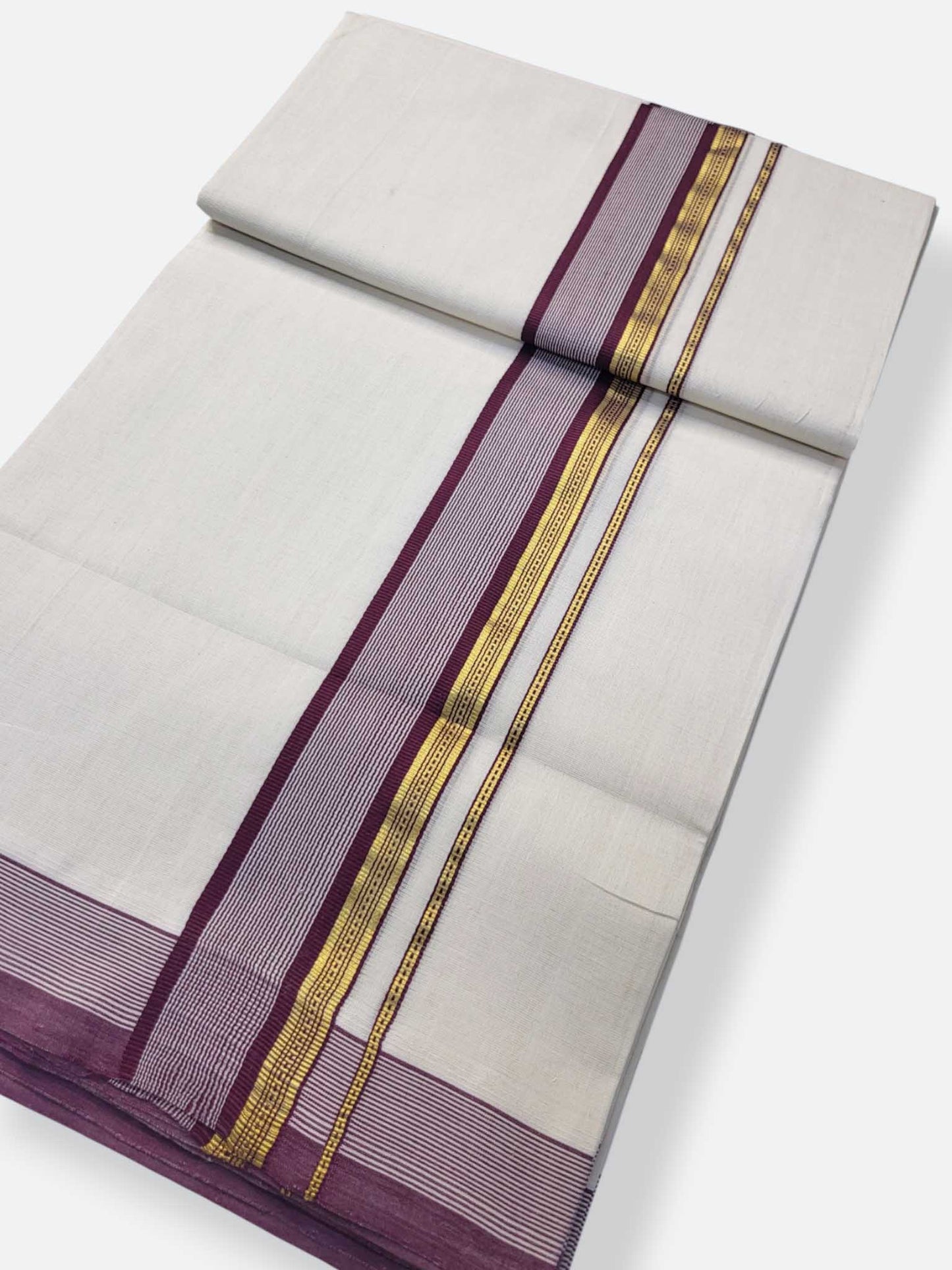 Kerala Premium Balaramapuram Handloom Dhoti/Mundu for Men
