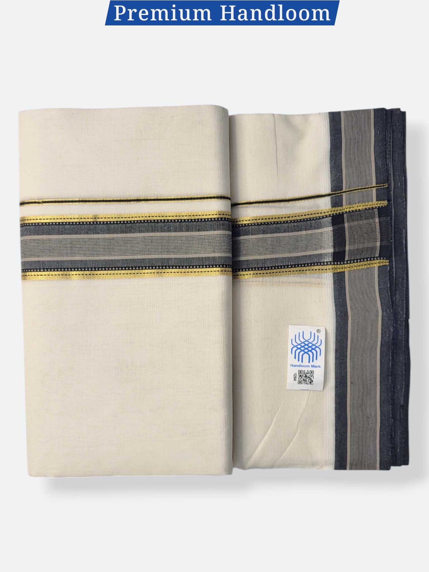 Kerala Premium Balaramapuram Handloom Dhoti/Mundu for Men