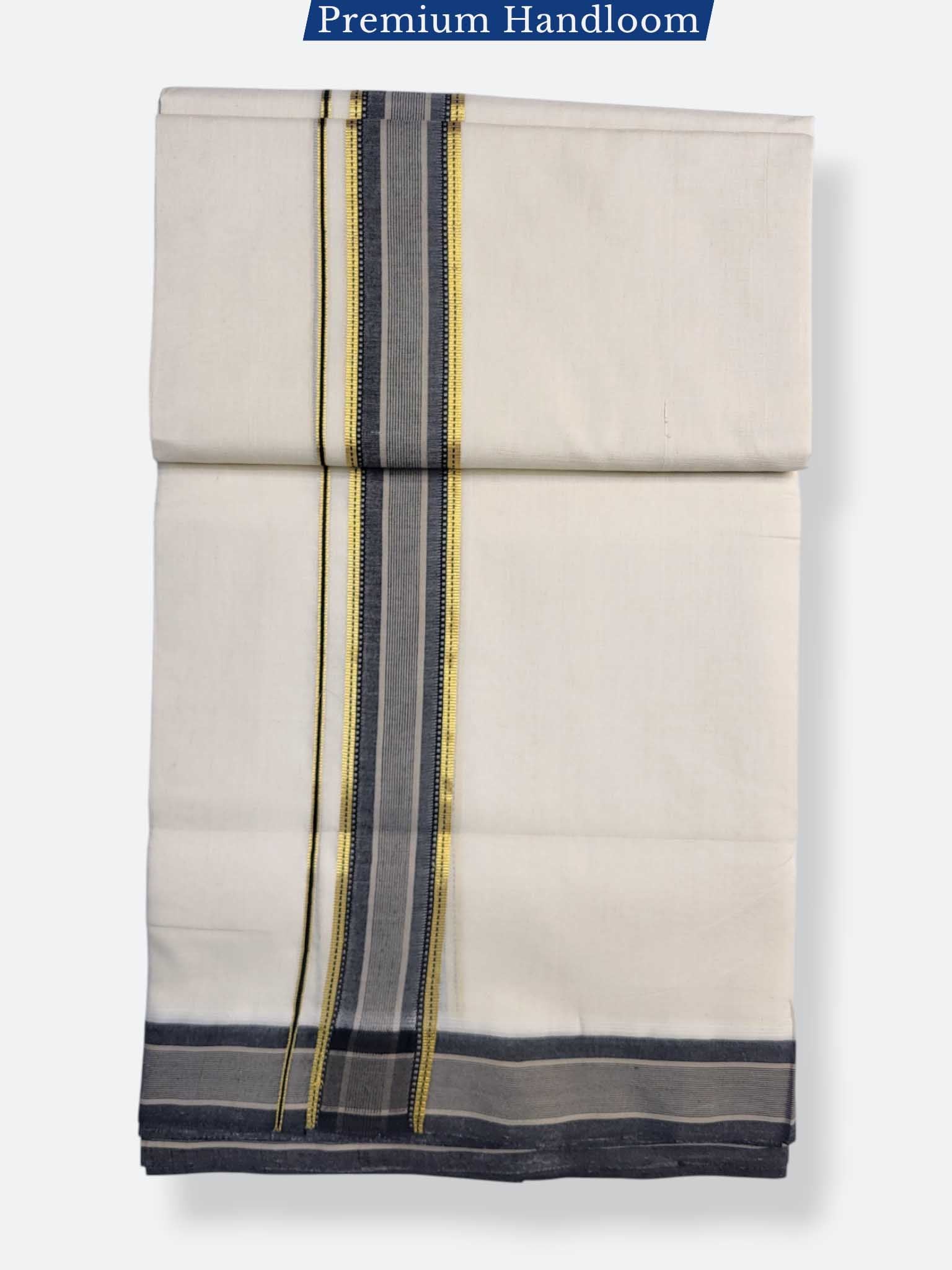 Kerala Premium Balaramapuram Handloom Dhoti/Mundu for Men