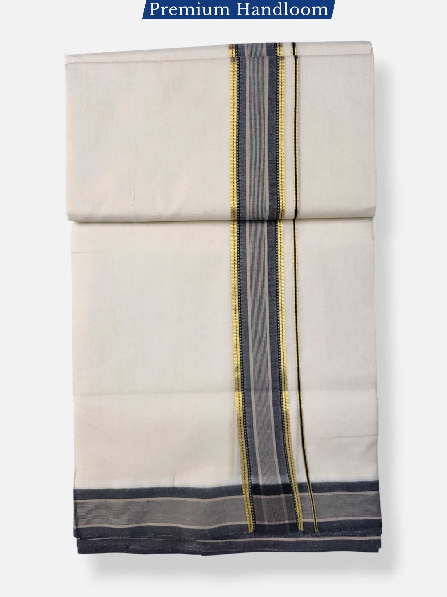 Kerala Premium Balaramapuram Handloom Dhoti/Mundu for Men