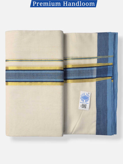Kerala Premium Balaramapuram Handloom Dhoti/Mundu for Men