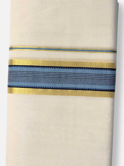 Kerala Premium Balaramapuram Handloom Dhoti/Mundu for Men