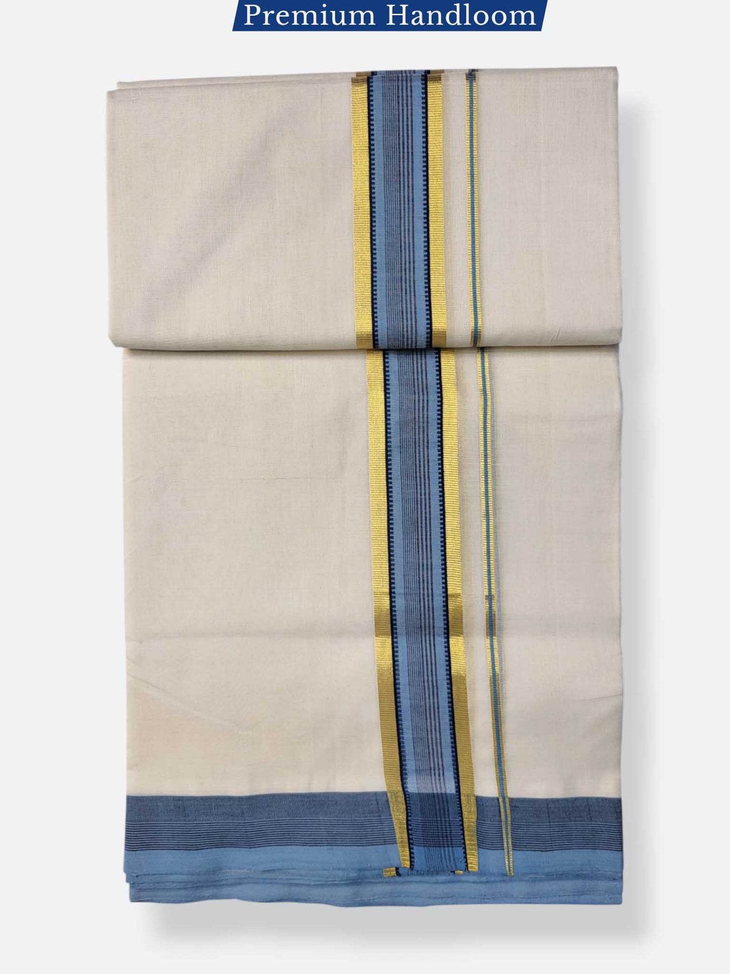 Kerala Premium Balaramapuram Handloom Dhoti/Mundu for Men