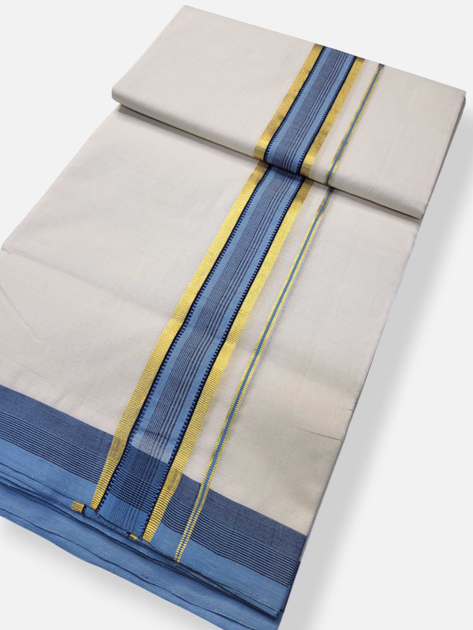 Kerala Premium Balaramapuram Handloom Dhoti/Mundu for Men