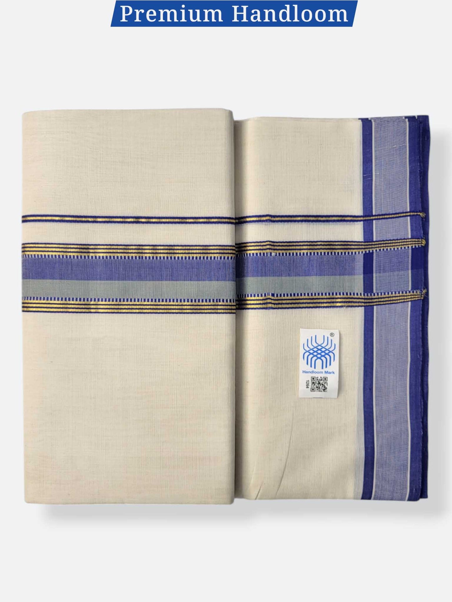 Kerala Premium Balaramapuram Handloom Dhoti/Mundu for Men