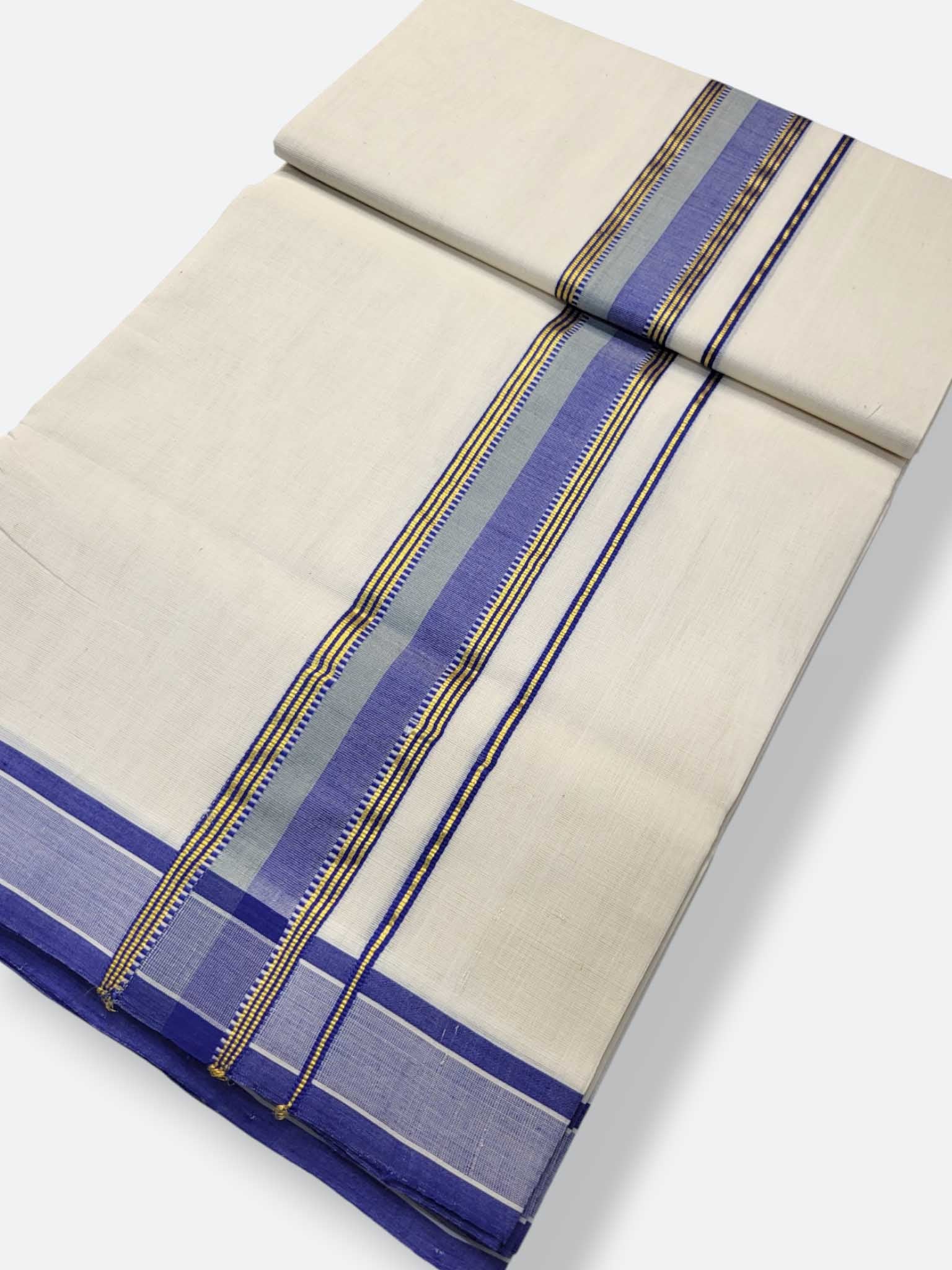 Kerala Premium Balaramapuram Handloom Dhoti/Mundu for Men