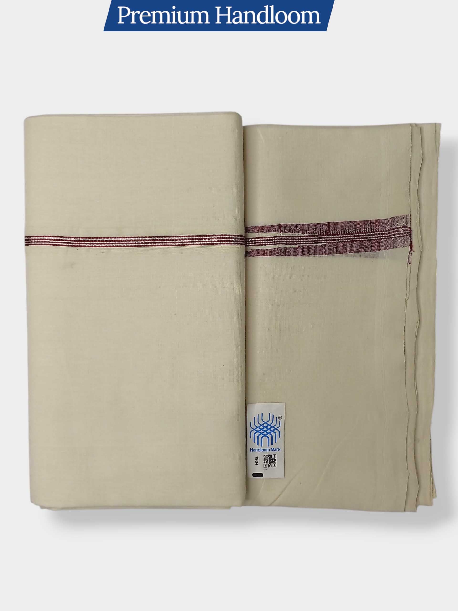 Kerala Premium Balaramapuram Handloom Dhoti/Mundu for Men