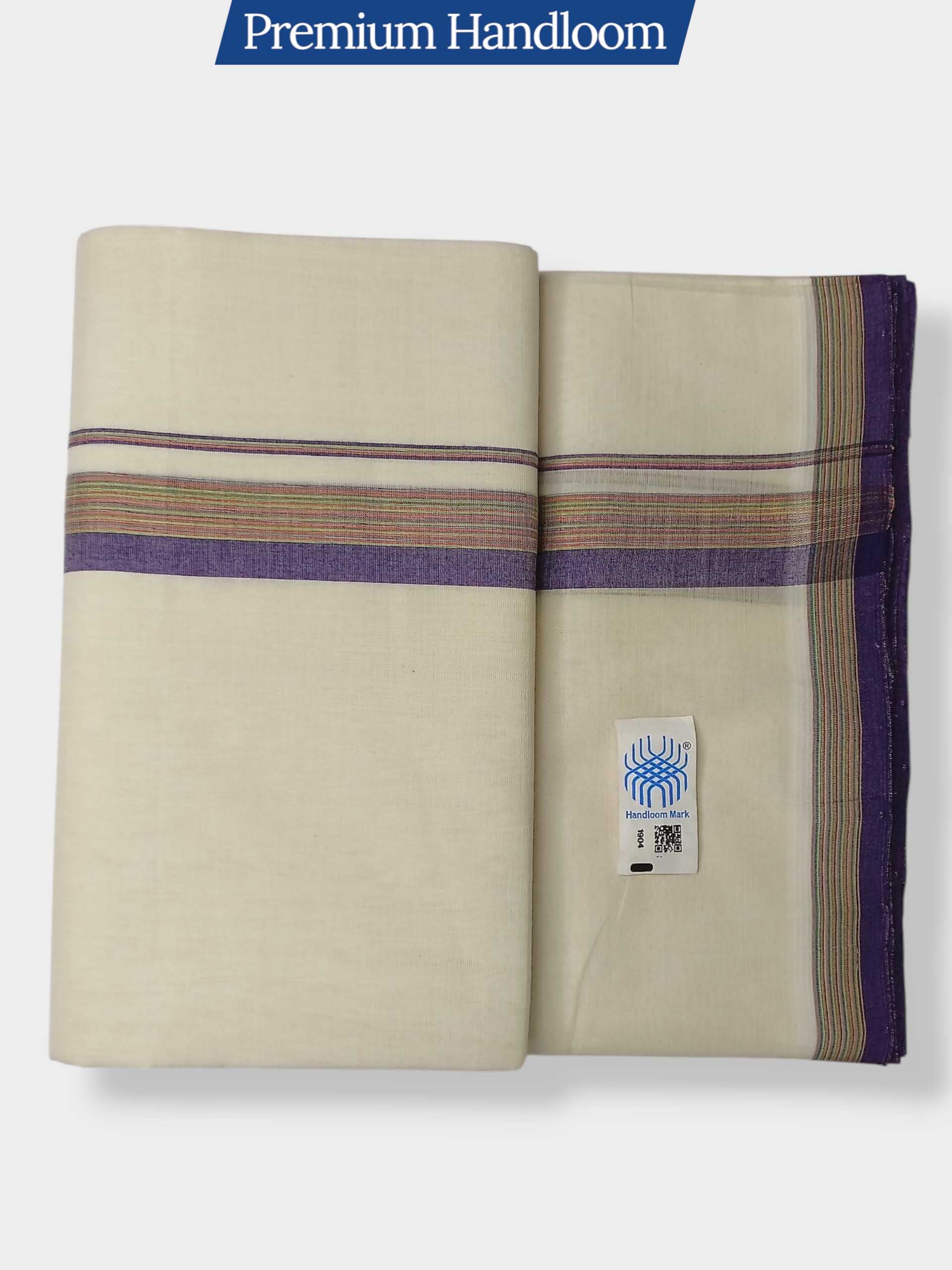 Kerala Premium Balaramapuram Handloom Dhoti/Mundu for Men