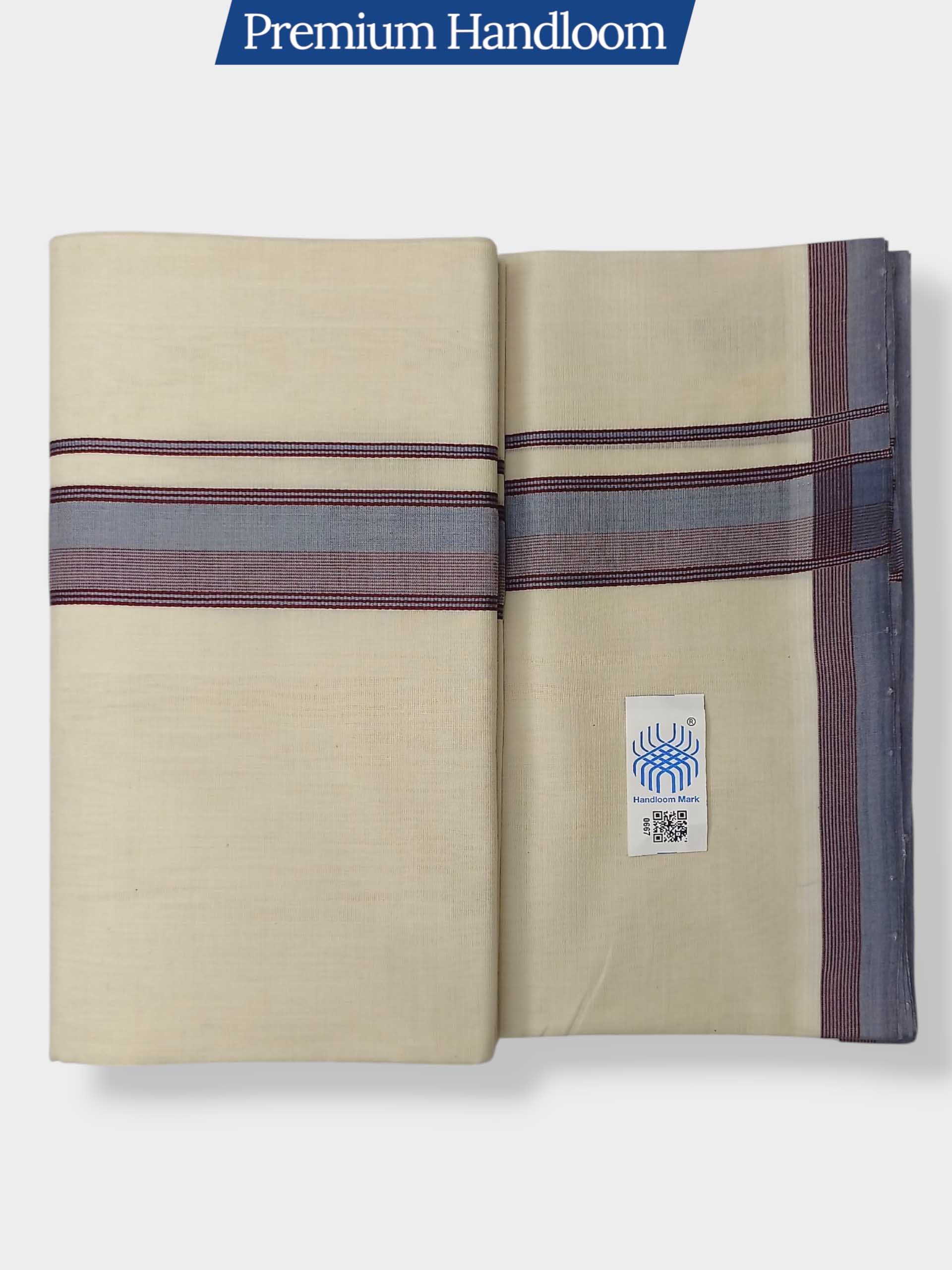 Kerala Premium Balaramapuram Handloom Dhoti/Mundu for Men