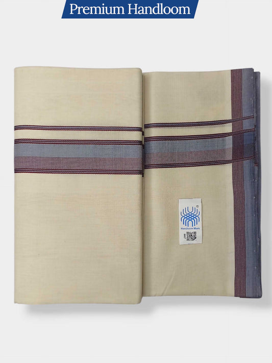 Kerala Premium Balaramapuram Handloom Dhoti/Mundu for Men