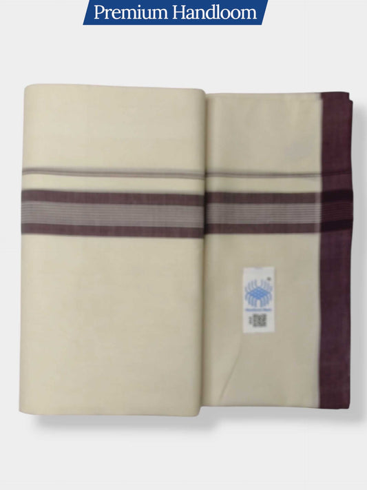 Kerala Premium Balaramapuram Handloom Dhoti/Mundu for Men