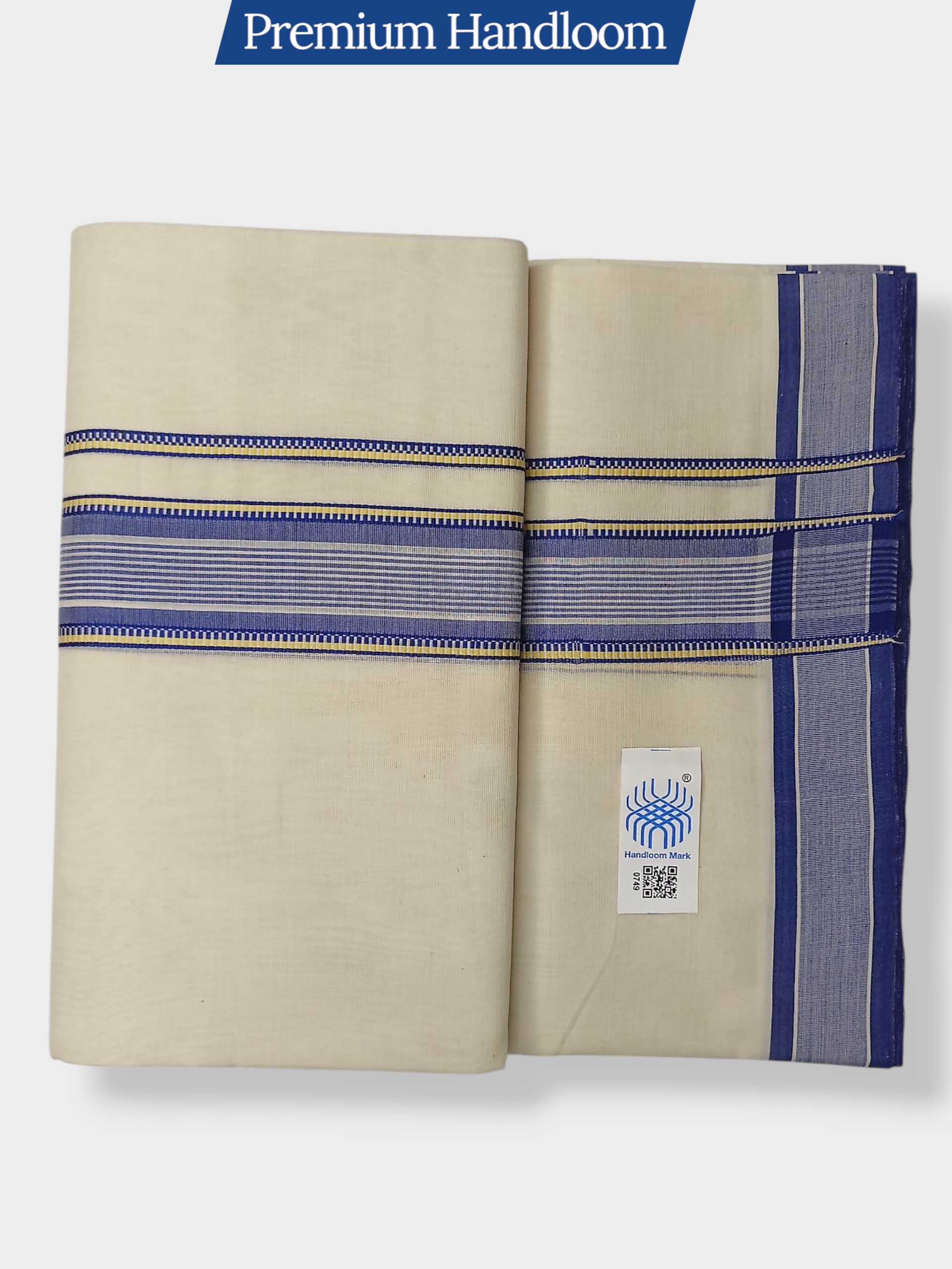 Kerala Premium Balaramapuram Handloom Dhoti/Mundu for Men
