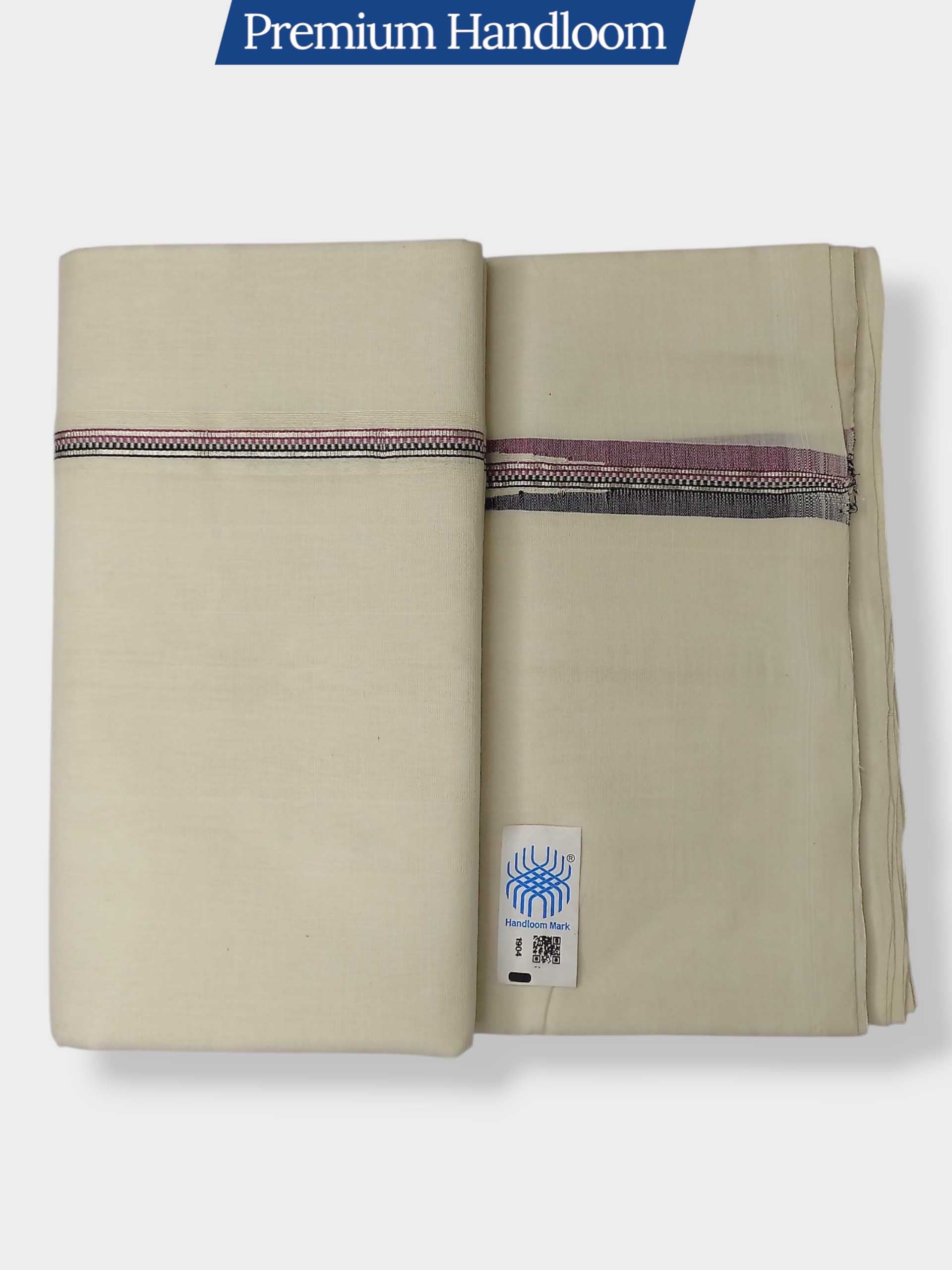 Kerala Premium Balaramapuram Handloom Dhoti/Mundu for Men