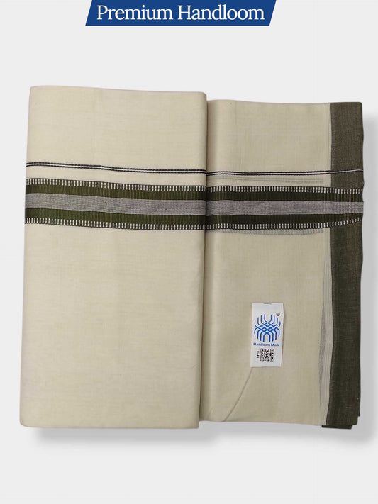 Kerala Premium Balaramapuram Handloom Dhoti/Mundu for Men