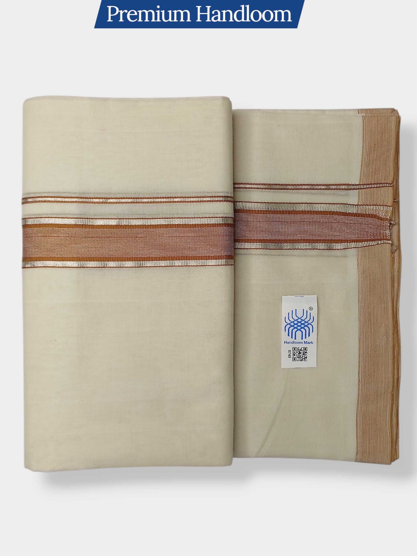 Kerala Premium Balaramapuram Handloom Dhoti/Mundu for Men