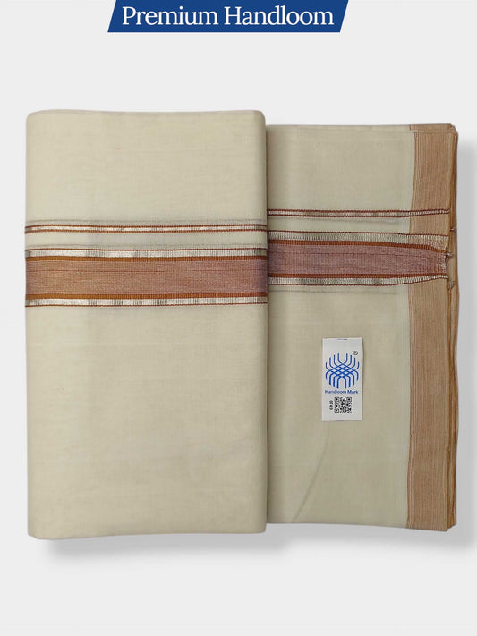 Kerala Premium Balaramapuram Handloom Dhoti/Mundu for Men