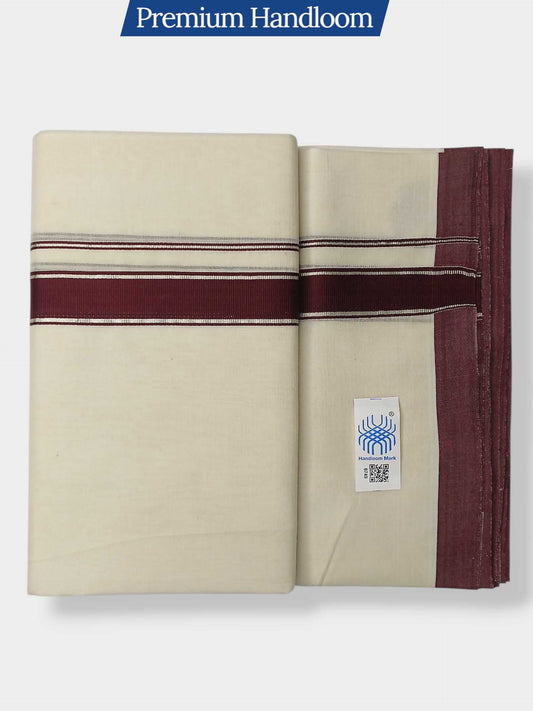 Kerala Premium Balaramapuram Handloom Dhoti/Mundu for Men