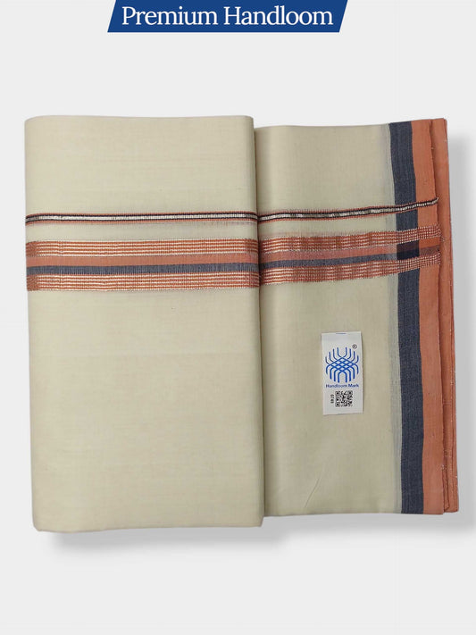 Kerala Premium Balaramapuram Handloom Dhoti/Mundu for Men