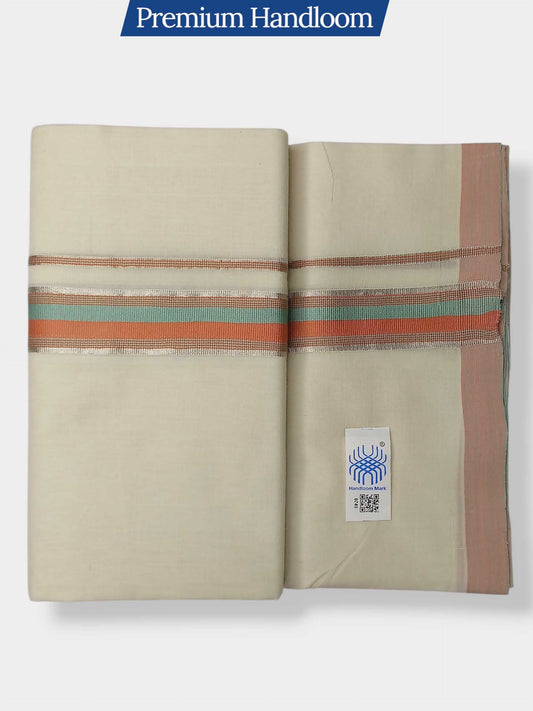 Kerala Premium Balaramapuram Handloom Dhoti/Mundu for Men