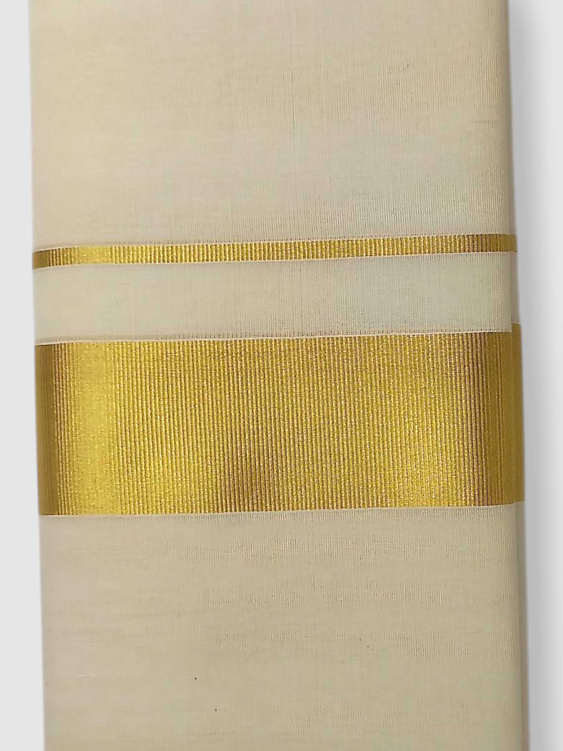 Original Balaramapuram Handloom Kasavu Mundu for Men