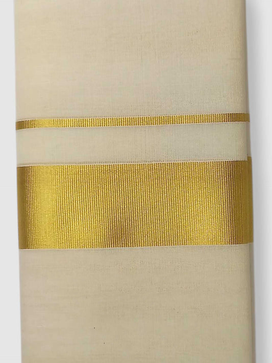 Original Balaramapuram Handloom Kasavu Mundu for Men