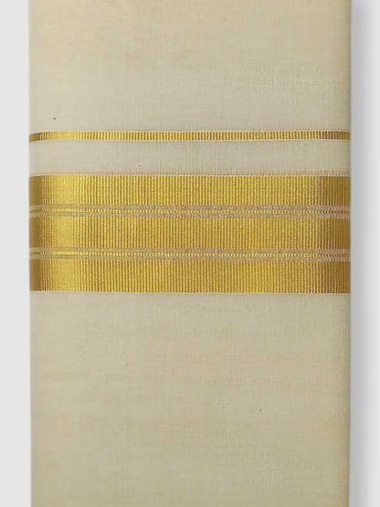 Original Balaramapuram Handloom Kasavu Mundu for Men