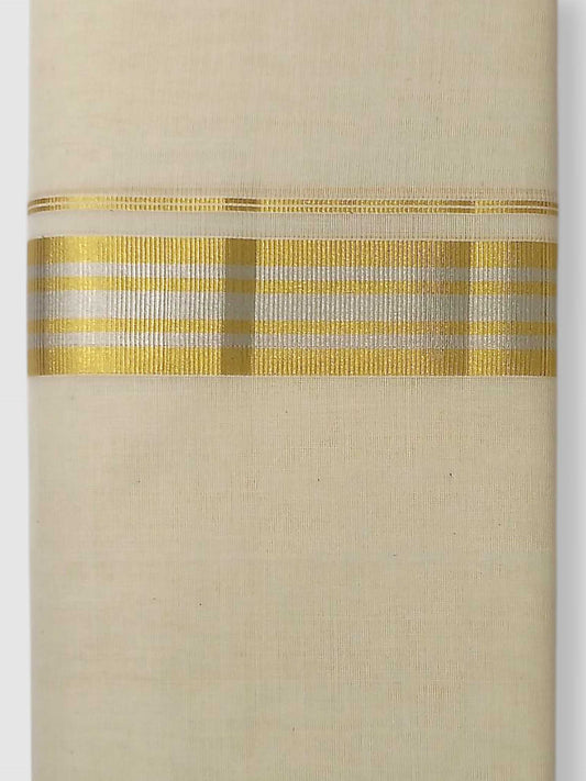 Original Balaramapuram Handloom Kasavu Mundu for Men