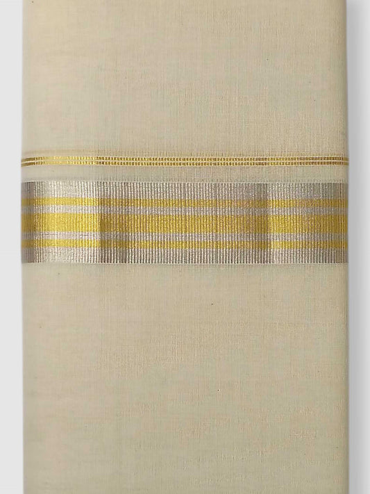 Original Balaramapuram Handloom Kasavu Mundu for Men