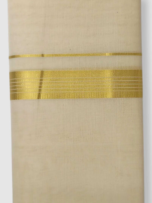 Original Balaramapuram Handloom Kasavu Mundu for Men