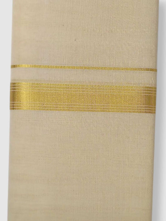 Original Balaramapuram Handloom Kasavu Mundu for Men