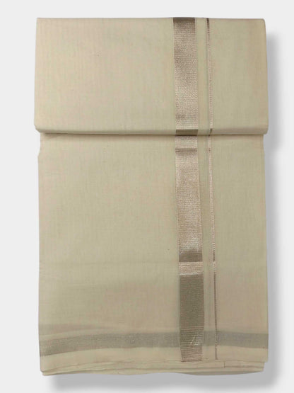 Original Balaramapuram Handloom Kasavu Mundu for Men