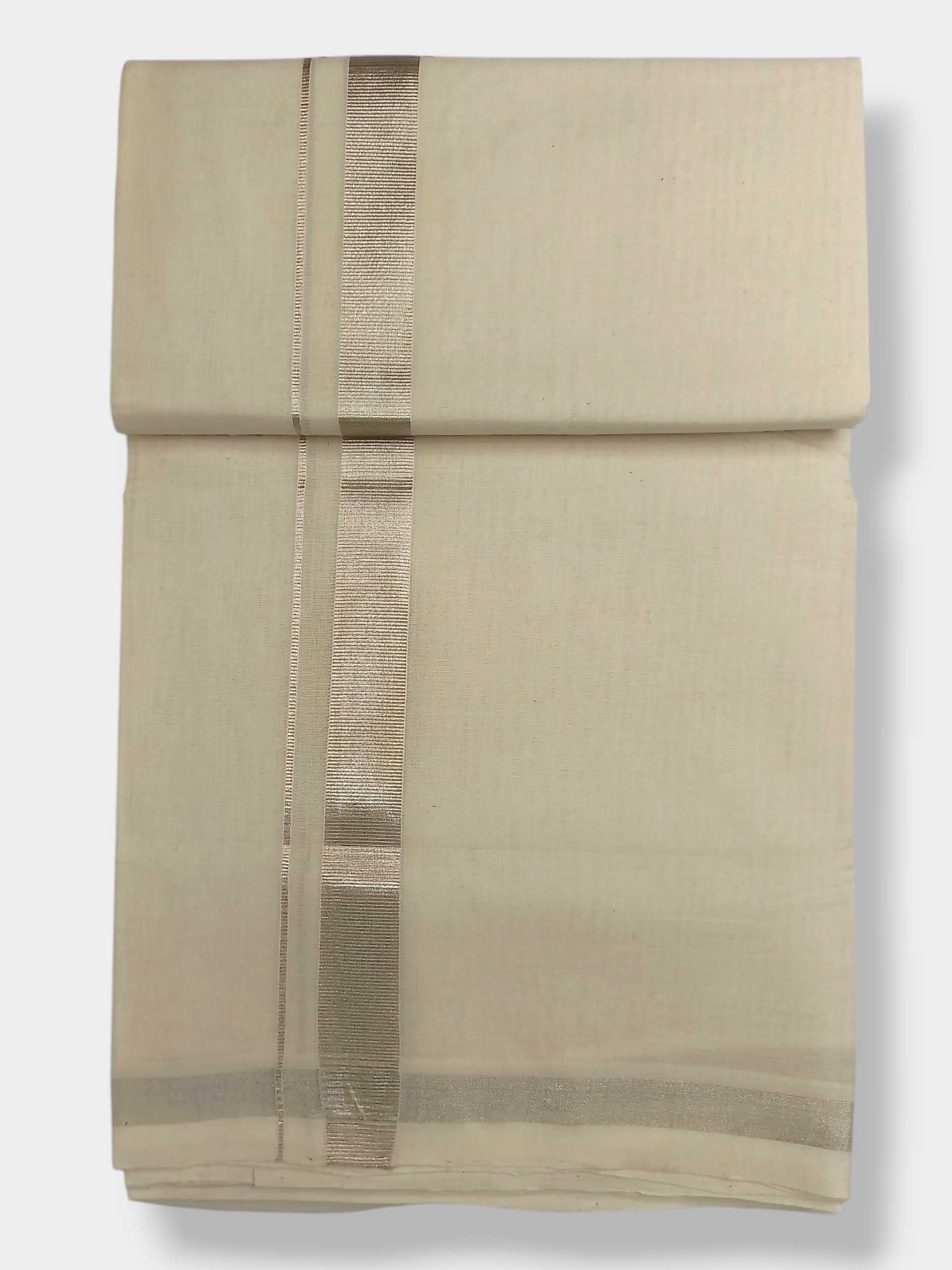 Original Balaramapuram Handloom Kasavu Mundu for Men