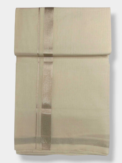 Original Balaramapuram Handloom Kasavu Mundu for Men