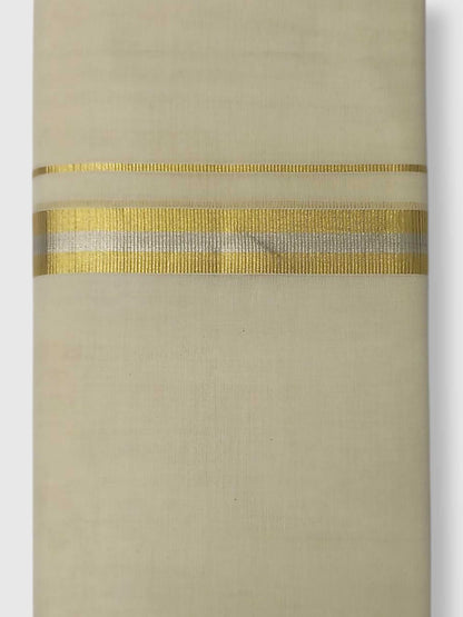 Original Balaramapuram Handloom Kasavu Mundu for Men