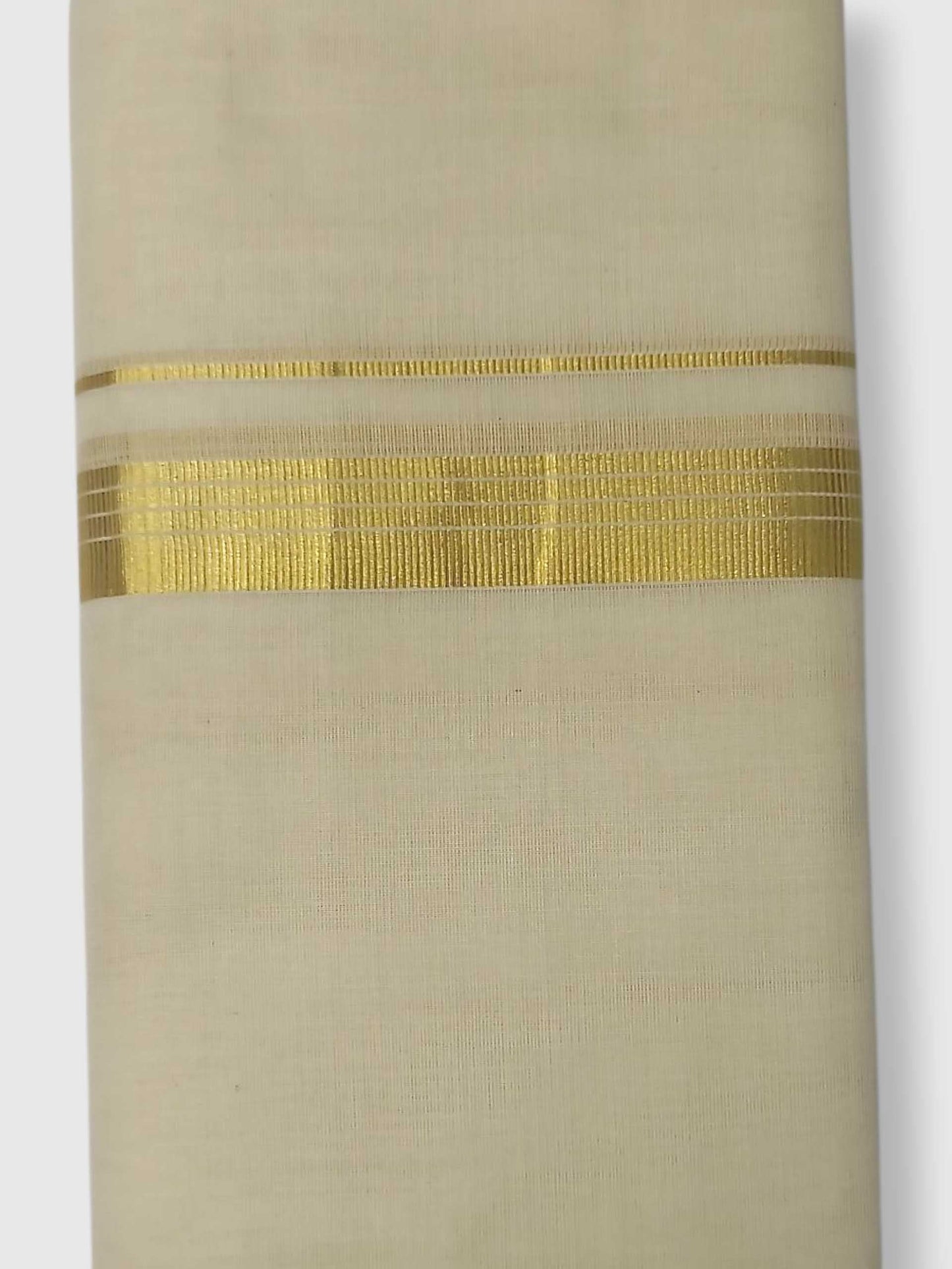 Original Balaramapuram Handloom Kasavu Mundu for Men