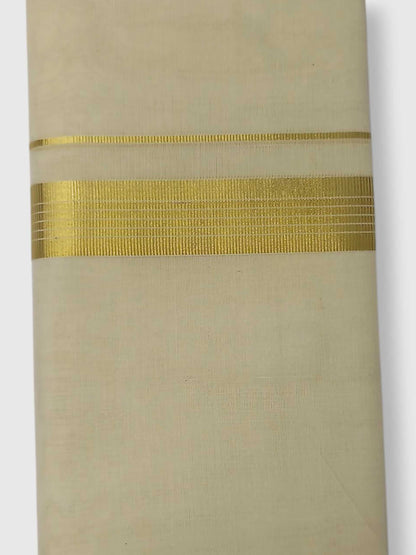 Original Balaramapuram Handloom Kasavu Mundu for Men