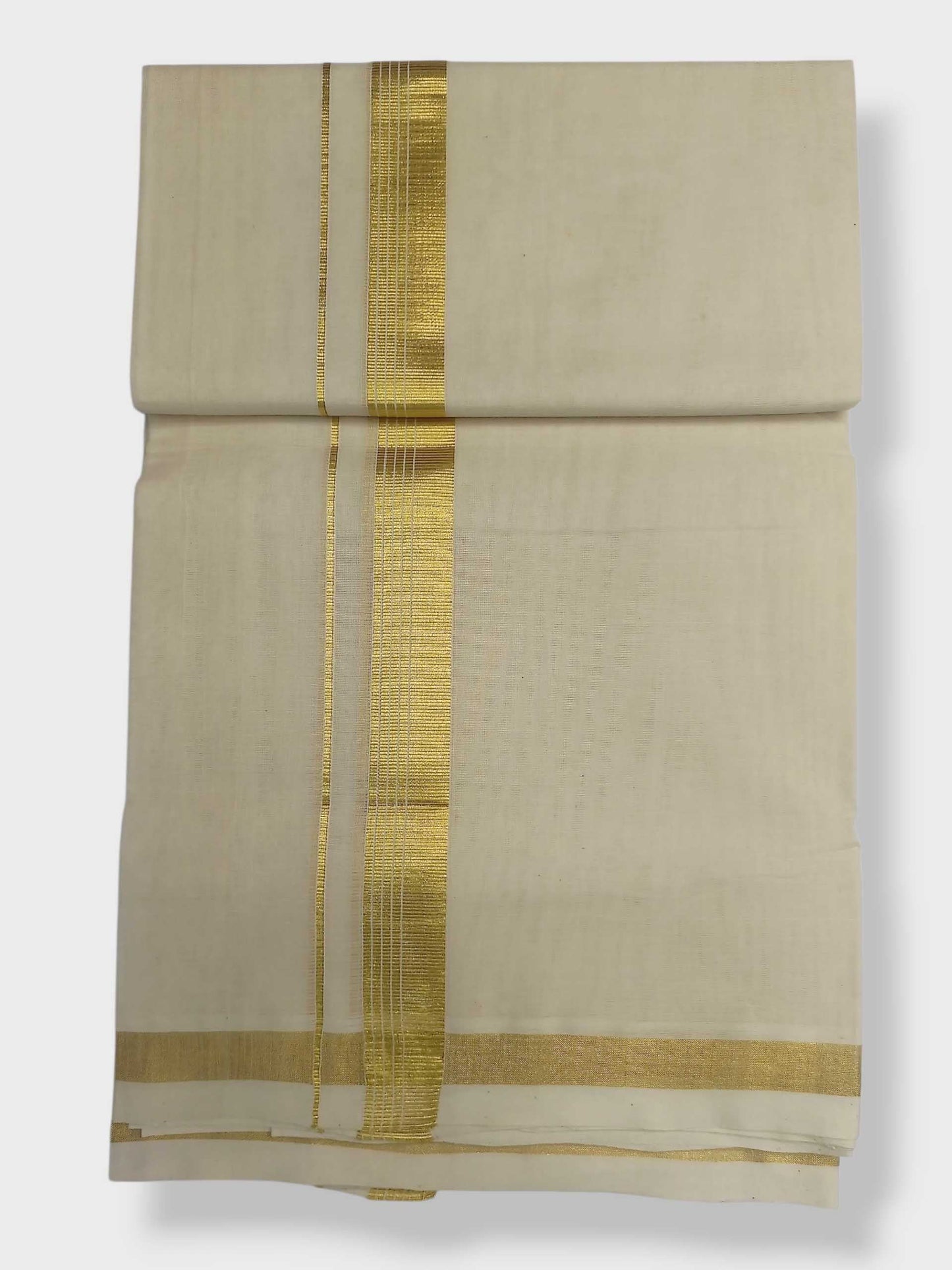 Original Balaramapuram Handloom Kasavu Mundu for Men
