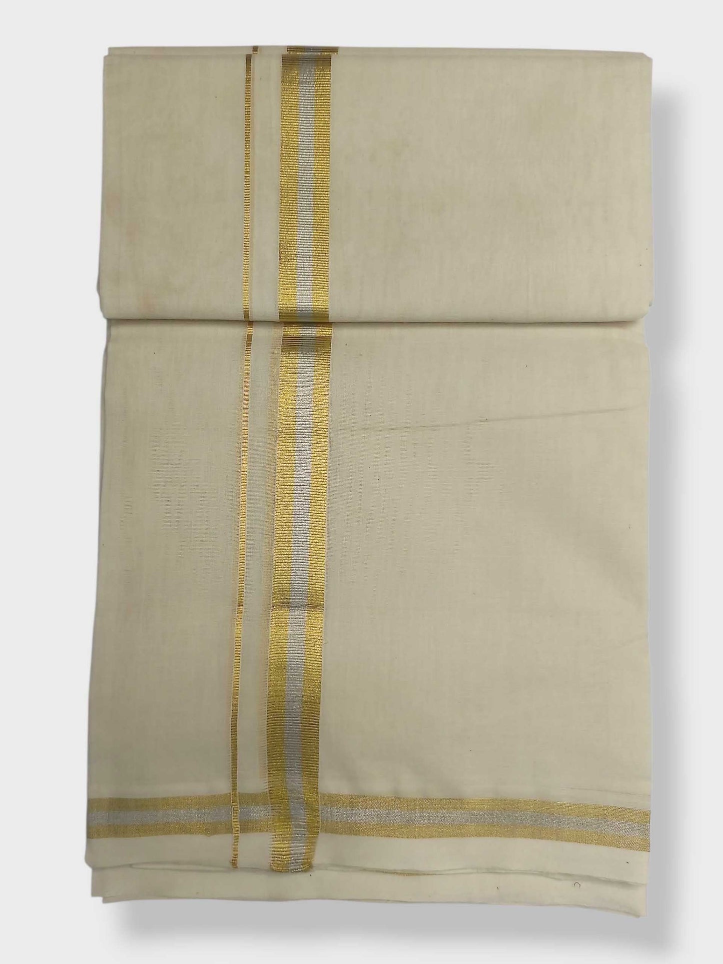 Original Balaramapuram Handloom Kasavu Mundu for Men