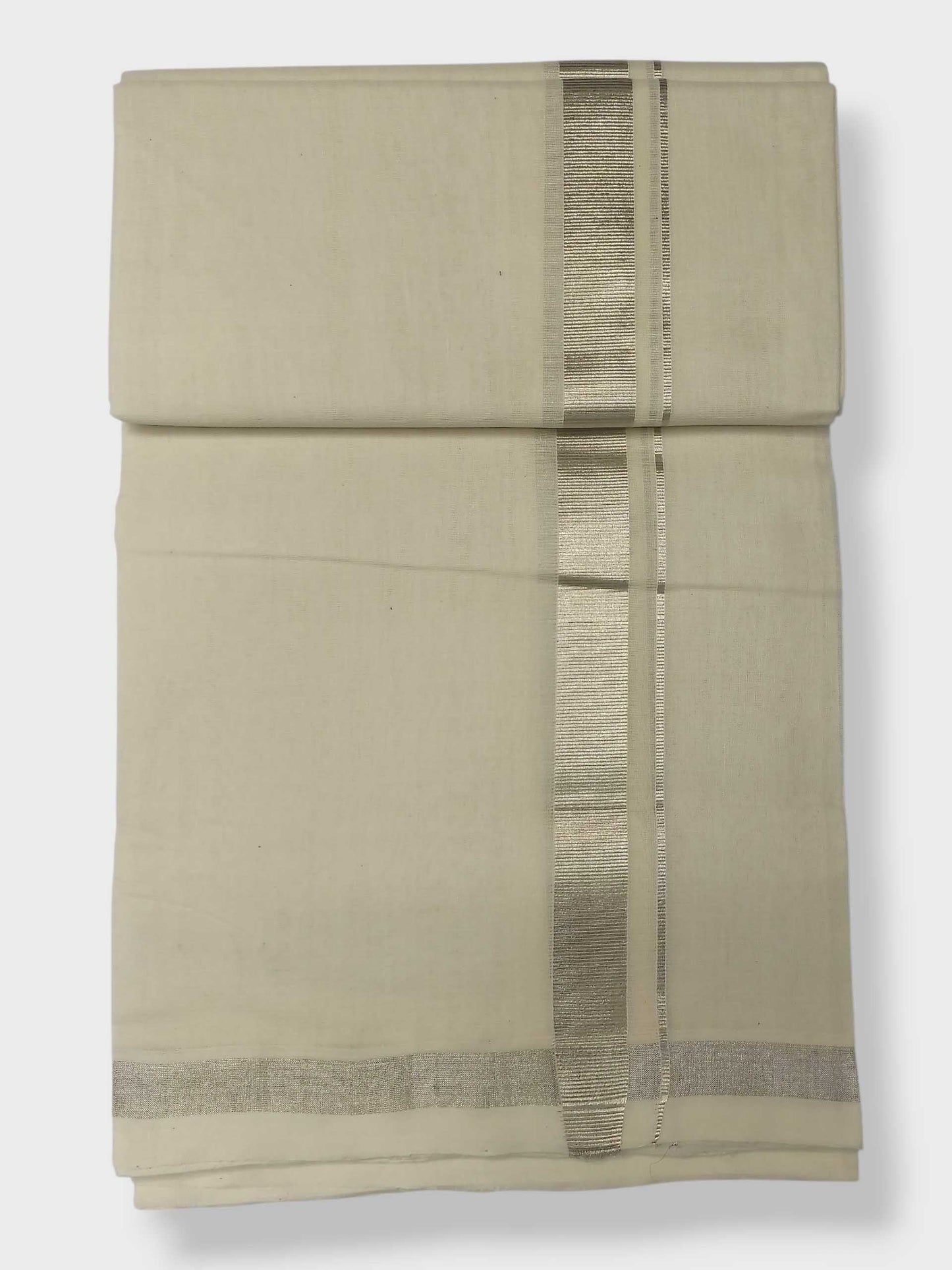 Original Balaramapuram Handloom Kasavu Mundu for Men