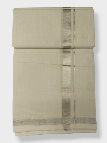 Original Balaramapuram Handloom Kasavu Mundu for Men