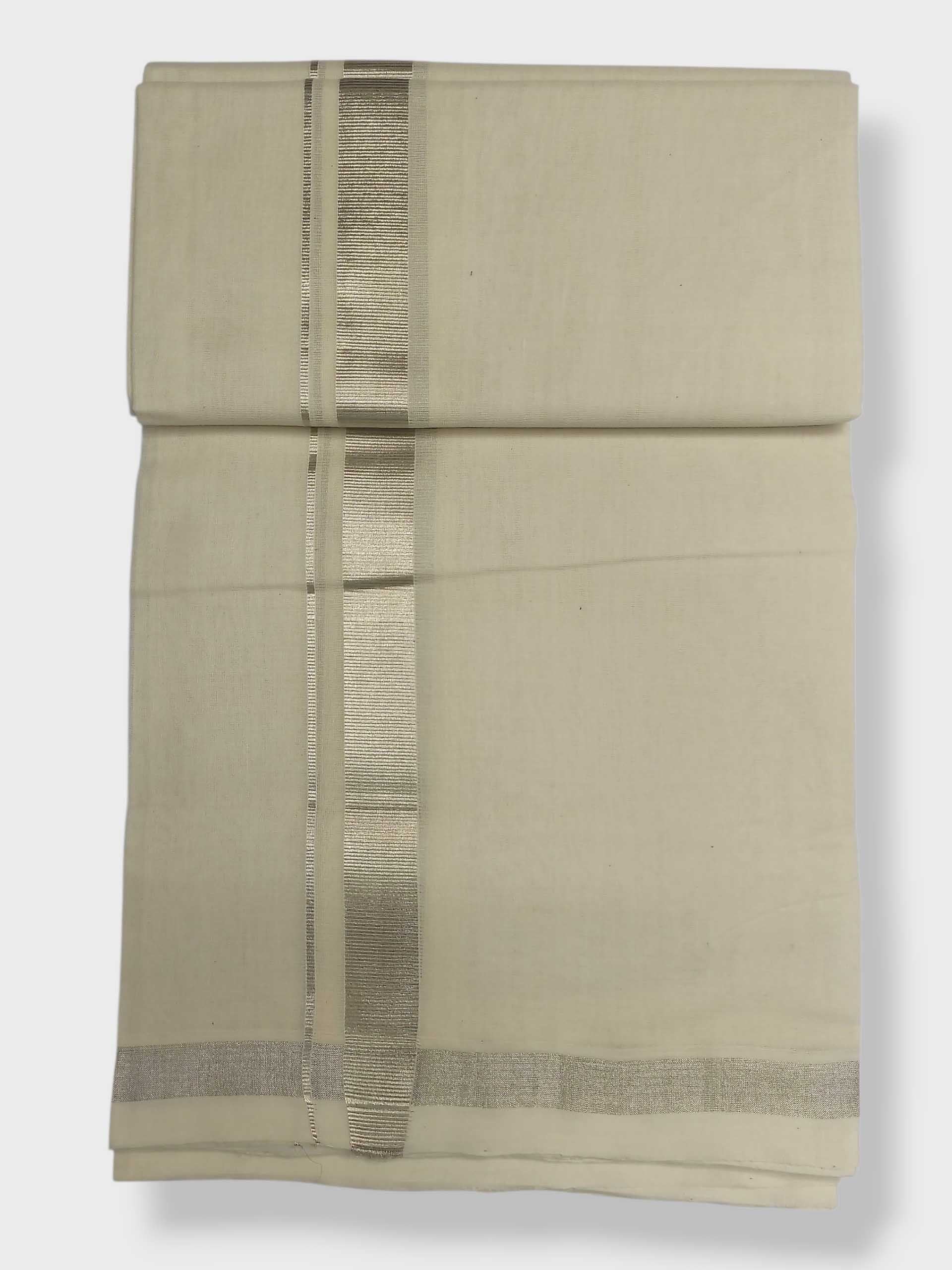 Original Balaramapuram Handloom Kasavu Mundu for Men