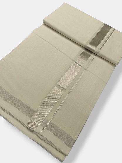 Original Balaramapuram Handloom Kasavu Mundu for Men