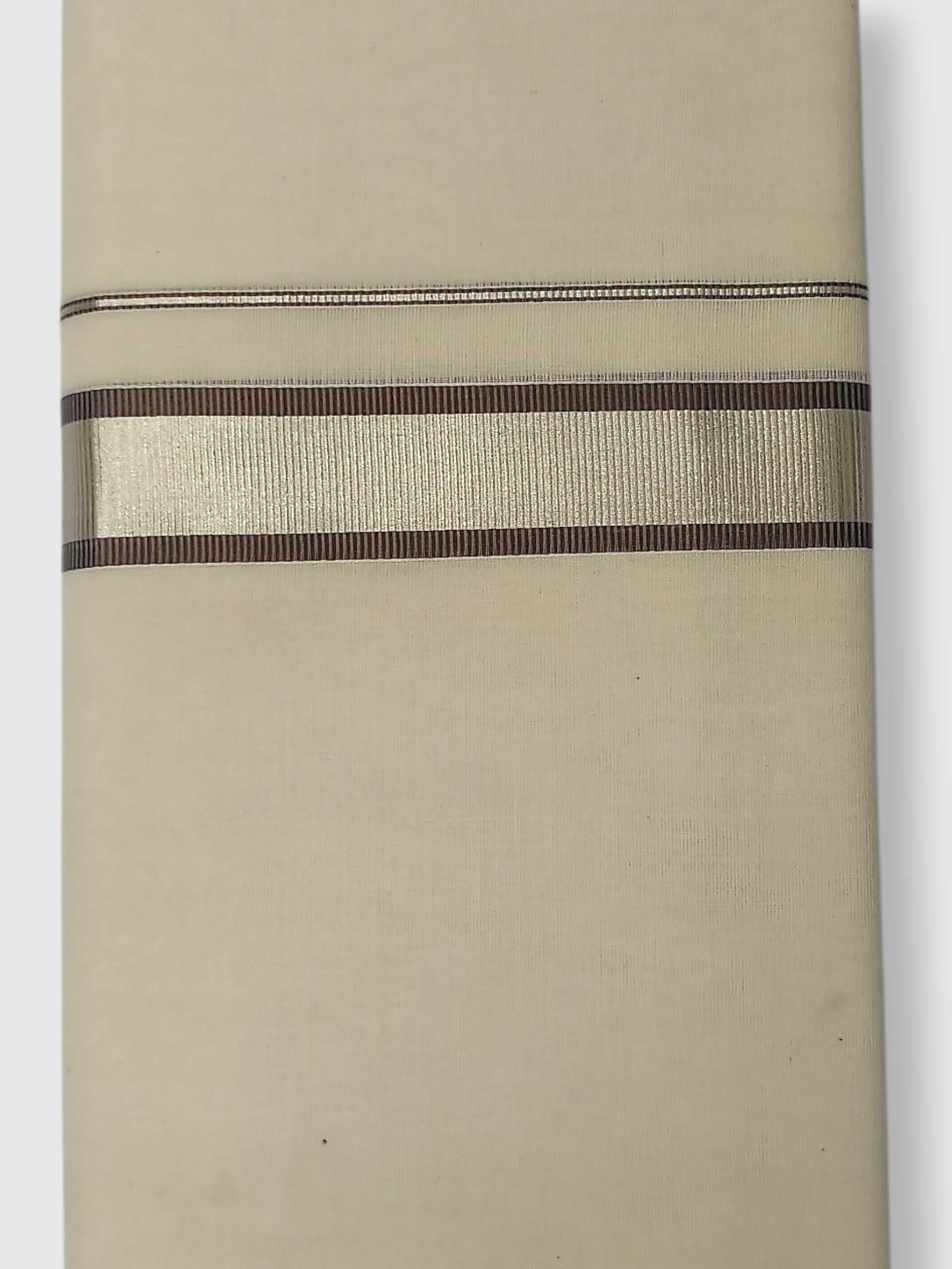 Original Balaramapuram Handloom Kasavu Mundu for Men