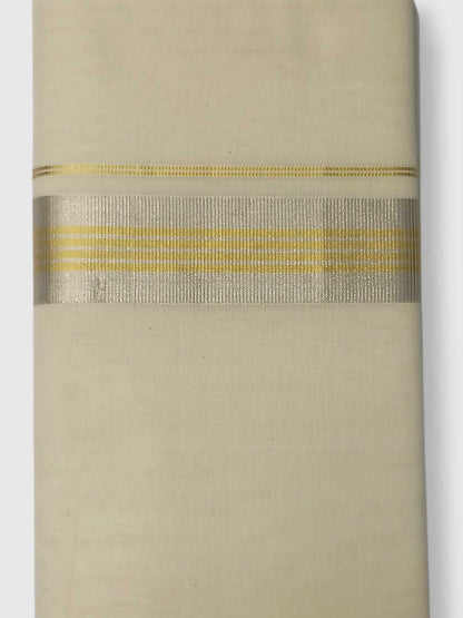 Original Balaramapuram Handloom Kasavu Mundu for Men