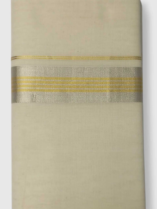 Original Balaramapuram Handloom Kasavu Mundu for Men