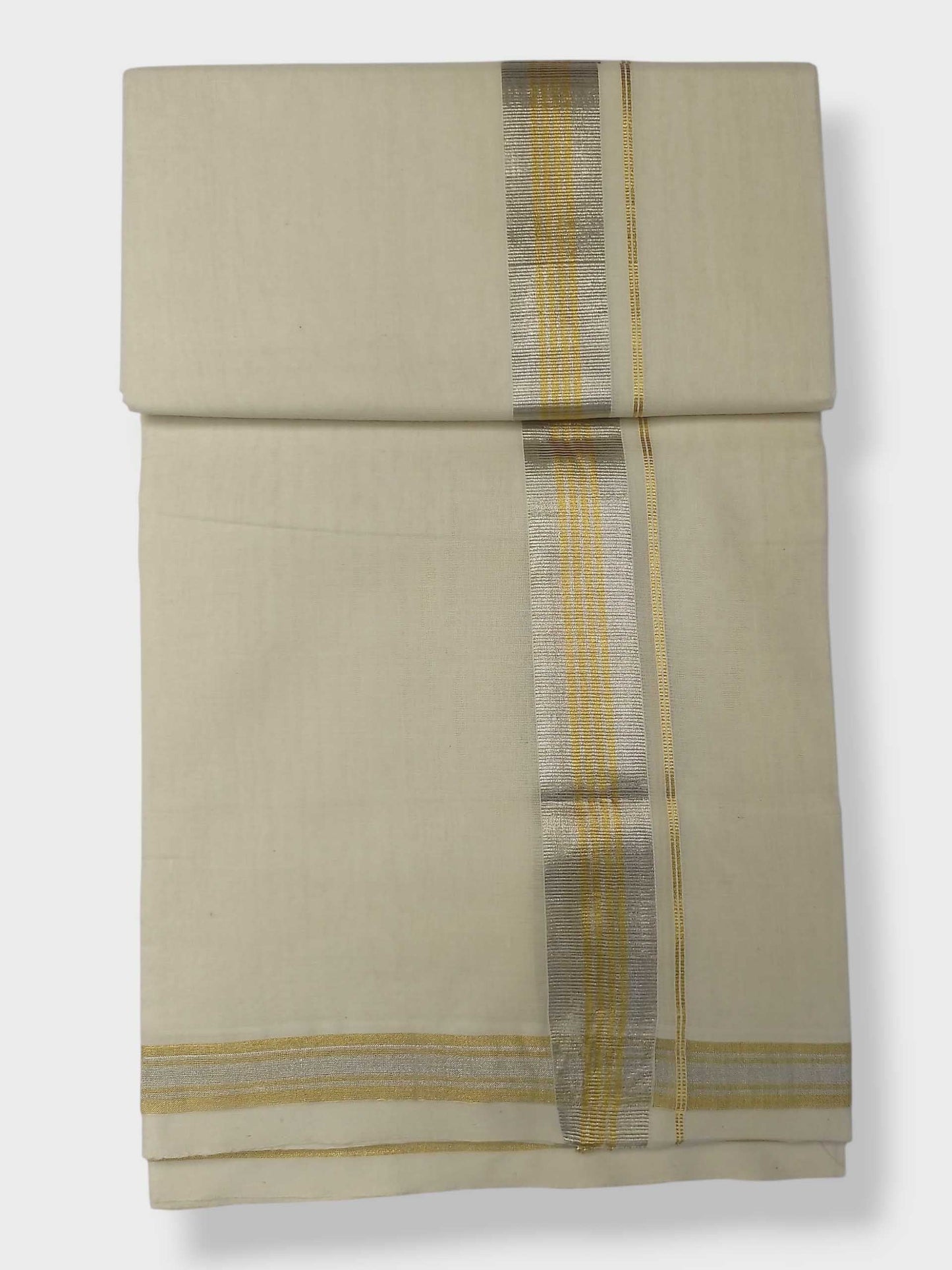 Original Balaramapuram Handloom Kasavu Mundu for Men