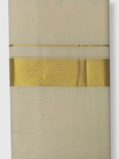 Original Balaramapuram Handloom Kasavu Mundu for Men