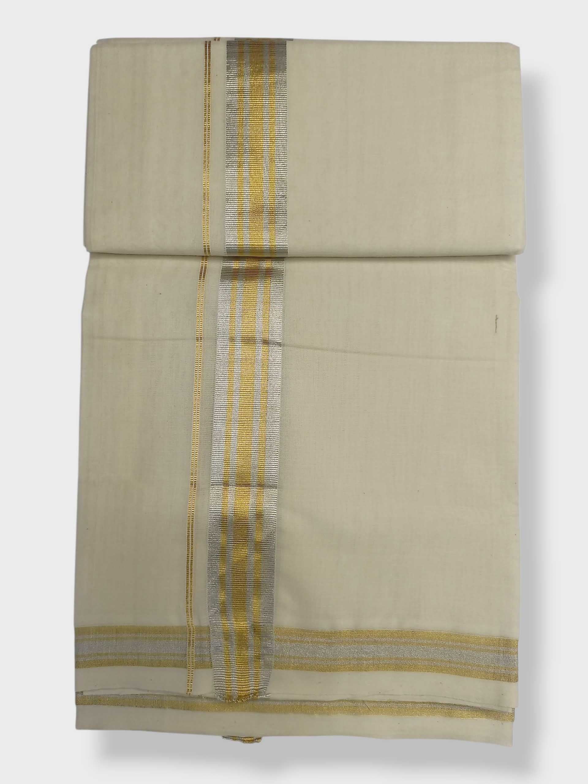 Original Balaramapuram Handloom Kasavu Mundu for Men